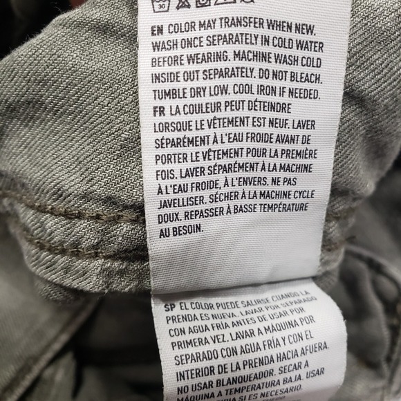 American Eagle Pants Womens 16‎ Green Linen Blend Straight Leg Lightweight NWT - Picture 7 of 12